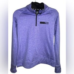 PINK by VS Performance Mid/Hvy Weight 1/4 Zip Pullover - Sz Medium in LNC